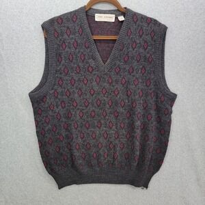 Vintage John Ashford Italy Wool Blend Knit Sweater Men's Size XL